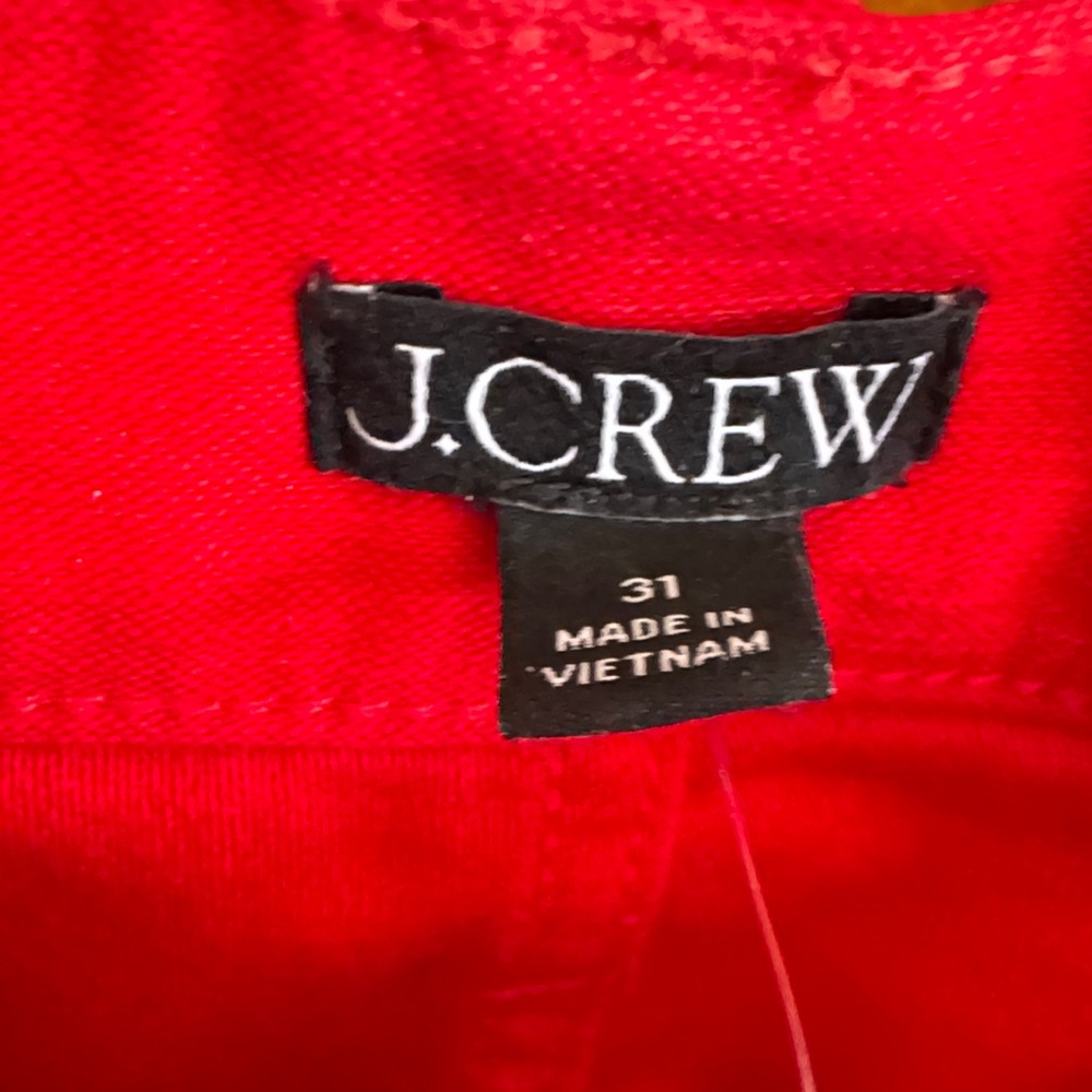 J. Crew Bold Red Pants